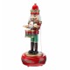 32CM Wooden Guard Nutcracker Soldier Toy Music Box Christmas Decorations Xmas Gift 32CM Wooden Guard Nutcracker Soldier Toy Music Box Christmas Decorations Xmas Gift
