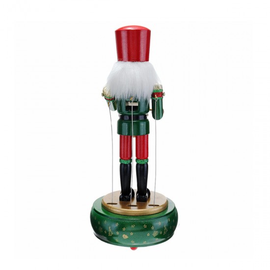 32CM Wooden Guard Nutcracker Soldier Toy Music Box Christmas Decorations Xmas Gift 32CM Wooden Guard Nutcracker Soldier Toy Music Box Christmas Decorations Xmas Gift