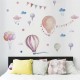 35*12 in Wall Stickers Air Balloon Cloud Flags Removable PVC Decor Nursery Decal