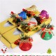 3.5/4.1cm 6pcs Christmas Bells Christmas Decoration Color Dusted Plastic Bells Christmas Tree Accessories