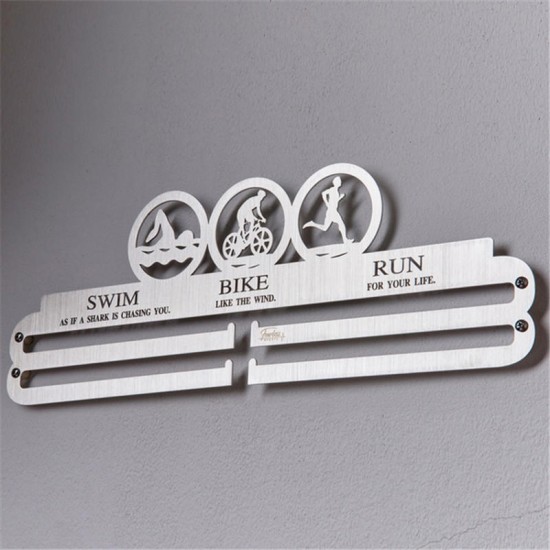 36 Medals Metal Steel Running Medal Hanger Display Rack Decorations for Running Swim Bike Competition