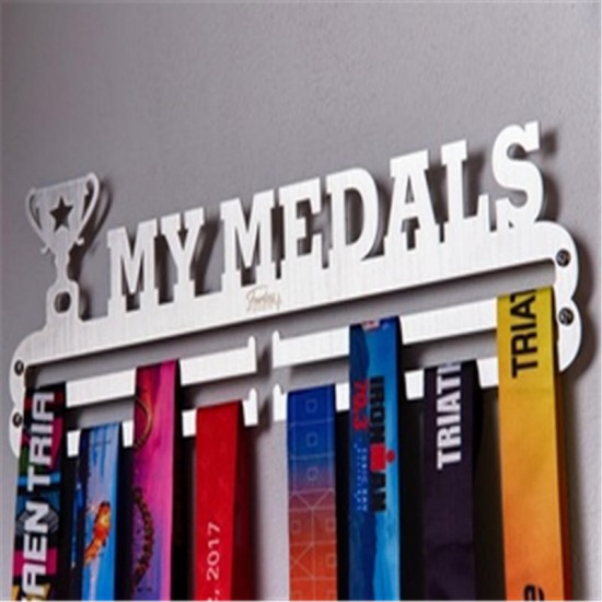 36 Medals Metal Steel Running Medal Stand Display Rack Decorations for Running Swim Bike Competition 36 Medals Metal Steel Running Medal Stand Display Rack Decorations for Running Swim Bike Competition
