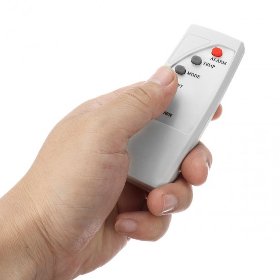 39×13×2.2cm 3D Digital LED Wall Clock Alarm Watch Temperature Modern USB Remote Control