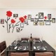 3D Acrylic Family Photo Picture Frame Wall Sticker Art Background Home Decor