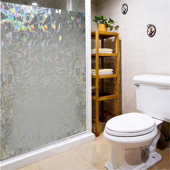 3D Anti-UV Waterproof Translucent Glass Film Sticker Privacy Home Window