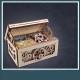 3D Antique Self-Assembly Wooden Music Box Jewelry Case Laser Cut Parts Building Kits Mechanical Model Gift Decorations