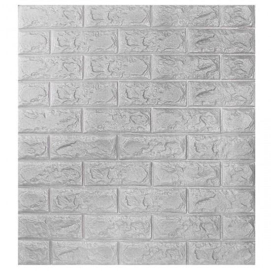 3D Brick Pattern Wallpaper Bedroom Living Room Modern Wall Sticker TV Background Decor