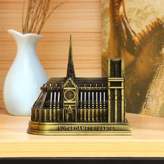 3D DIY Metal Puzzle Notre Dame de Paris Build Model Home Desktop Landscape Decorations Crafts