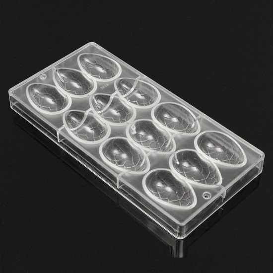 3D Easter Smooth Egg Shaped Clear Plastic Cake Candy Chocolate Mould 3D Easter Smooth Egg Shaped Clear Plastic Cake Candy Chocolate Mould