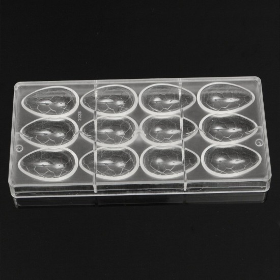 3D Easter Smooth Egg Shaped Clear Plastic Cake Candy Chocolate Mould 3D Easter Smooth Egg Shaped Clear Plastic Cake Candy Chocolate Mould