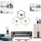 3D Geometric Nordic Style Candle Holder Iron Candlestick Handmade Wall Art Room Home Decor 3D Geometric Nordic Style Candle Holder Iron Candlestick Handmade Wall Art Room Home Decor