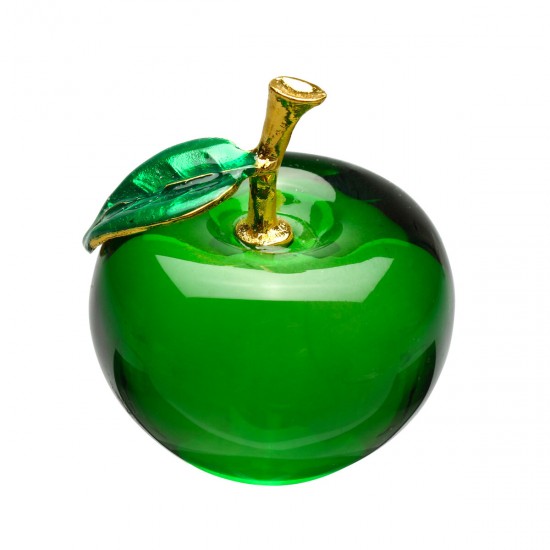 3D Glaze Crystal Apple Figurine Glass Paperweight Wedding Favor Decor 60mm/50mm 3D Glaze Crystal Apple Figurine Glass Paperweight Wedding Favor Decor 60mm/50mm