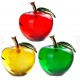 3D Glaze Crystal Apple Figurine Glass Paperweight Wedding Favor Decor 60mm/50mm 3D Glaze Crystal Apple Figurine Glass Paperweight Wedding Favor Decor 60mm/50mm