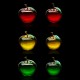 3D Glaze Crystal Apple Figurine Glass Paperweight Wedding Favor Decor 60mm/50mm 3D Glaze Crystal Apple Figurine Glass Paperweight Wedding Favor Decor 60mm/50mm