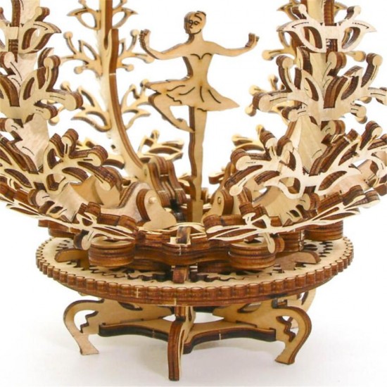3D Mechanical Flower Model Brain Teaser Wooden Puzzle DIY Toys Ideal Valentine's Gift 3D Mechanical Flower Model Brain Teaser Wooden Puzzle DIY Toys Ideal Valentine's Gift