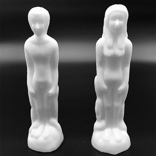 3D Men Women Shaped Candle Mold DIY Handmade Making Soap Mould Molds Craft Tool