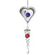 3D Metal Hanging Wind Spinner Wind Chime with H elix Tail Glass Ball Center Decorations 3D Metal Hanging Wind Spinner Wind Chime with H elix Tail Glass Ball Center Decorations