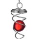 3D Metal Hanging Wind Spinner Wind Chime with H elix Tail Glass Ball Center Decorations 3D Metal Hanging Wind Spinner Wind Chime with H elix Tail Glass Ball Center Decorations