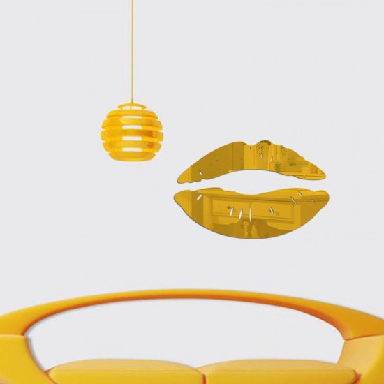 3D Mirror Lip Makeup Wall Stickers Creative Art Wallpaper Decal Decorations For Bathroom Living Room 3D Mirror Lip Makeup Wall Stickers Creative Art Wallpaper Decal Decorations For Bathroom Living Room