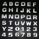 3D Self-adhesive Chrome Number Letter Symbol Sign Car Sticker