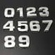 3D Self-adhesive Chrome Number Letter Symbol Sign Car Sticker 3D Self-adhesive Chrome Number Letter Symbol Sign Car Sticker