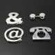 3D Self-adhesive Chrome Number Letter Symbol Sign Car Sticker 3D Self-adhesive Chrome Number Letter Symbol Sign Car Sticker