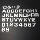 3D Self-adhesive Chrome Number Letter Symbol Sign Car Sticker