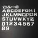 3D Self-adhesive Chrome Number Letter Symbol Sign Car Sticker 3D Self-adhesive Chrome Number Letter Symbol Sign Car Sticker