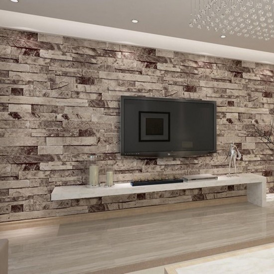 3D Wall Paper Brick Stone Pattern Vinyl WallPaper Roll Living Room TV Background Decor 3D Wall Paper Brick Stone Pattern Vinyl WallPaper Roll Living Room TV Background Decor