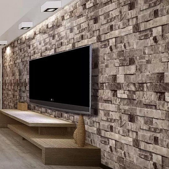 3D Wall Paper Brick Stone Pattern Vinyl WallPaper Roll Living Room TV Background Decor 3D Wall Paper Brick Stone Pattern Vinyl WallPaper Roll Living Room TV Background Decor