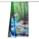 3D Waterfall Nature Scenery Bath Shower Curtain Water Resistant Bathroom Shield