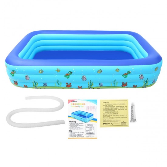 3M Swimming Pool Inflatable Swimming Bath Tub Bathtub Children Adults