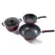 3Pcs Non-stick Kitchen Cookware Frying Pan Soup Pot Wok Set Cooking Cooker Tool 3Pcs Non-stick Kitchen Cookware Frying Pan Soup Pot Wok Set Cooking Cooker Tool