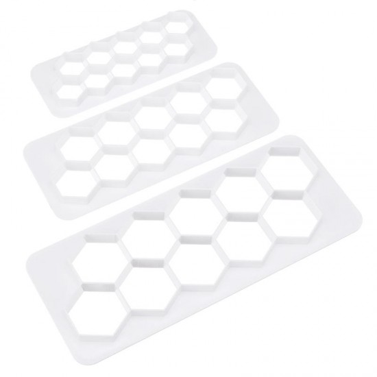 3Pcs Plastic Flower Cake Pan Biscuit Fondant Sugarcraft Embosser Molds Embossing Cut Tools 3Pcs Plastic Flower Cake Pan Biscuit Fondant Sugarcraft Embosser Molds Embossing Cut Tools