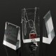 3Pcs/Set Acrylic Necklace Display Stand Transparent Jewelry Showcase Holder Long Chain Handing Organizer