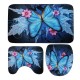 3Pcs/Set Different Sizes Washable Anti-Slip Bathroom Mat Shower Floor Toilet Rug Carpet 3Pcs/Set Different Sizes Washable Anti-Slip Bathroom Mat Shower Floor Toilet Rug Carpet
