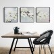 3pcs Frameless Magnolia Canvas Pictures Wall Art Home Print Picture Printing Set For Home Decorations