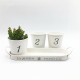 3pcs/Set Iron Bucket Flower Pot Tray Small Pots Herbs Planter Garden Window Pots