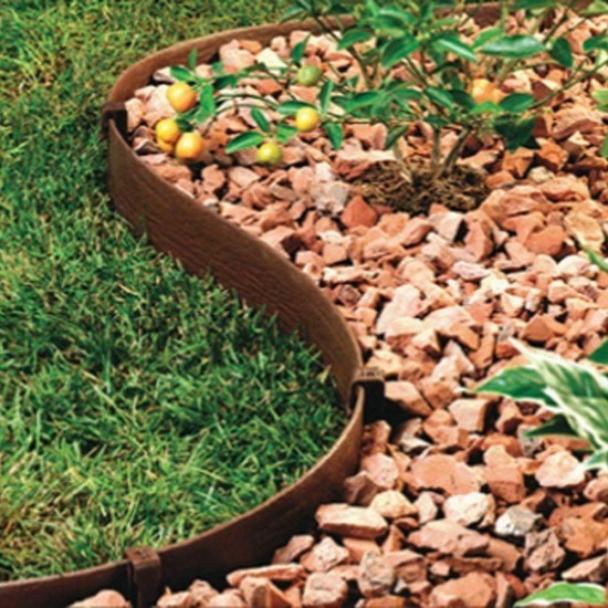 3'' x 5'' Plastic Garden Backyard Landscape Lawn Edging Plant Border Decorations 3'' x 5'' Plastic Garden Backyard Landscape Lawn Edging Plant Border Decorations