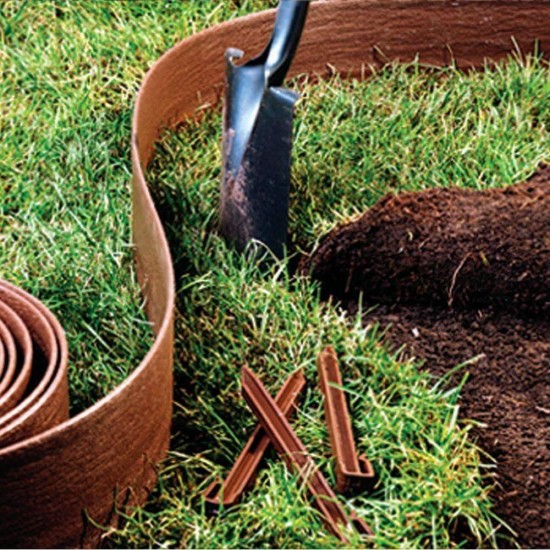 3'' x 5'' Plastic Garden Backyard Landscape Lawn Edging Plant Border Decorations 3'' x 5'' Plastic Garden Backyard Landscape Lawn Edging Plant Border Decorations