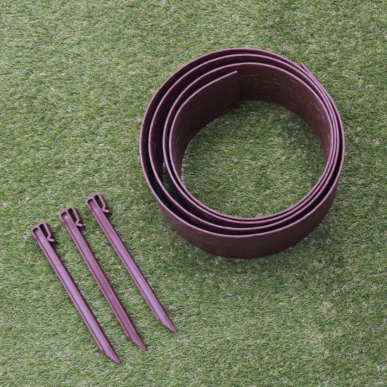 3'' x 5'' Plastic Garden Backyard Landscape Lawn Edging Plant Border Decorations 3'' x 5'' Plastic Garden Backyard Landscape Lawn Edging Plant Border Decorations