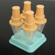 4-Cavity Frozen Ice Cream Pop Mold Popsicle Stick Juice Maker Lolly Mould Tray Kitchen DIY 4-Cavity Frozen Ice Cream Pop Mold Popsicle Stick Juice Maker Lolly Mould Tray Kitchen DIY