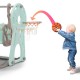 4 in 1 Slide Playset Ladder Stand Children Slide Basketball Backboard Ring Swing Set 4 in 1 Slide Playset Ladder Stand Children Slide Basketball Backboard Ring Swing Set