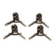 4 pcs Metal Box Quadrant Hinge Wooden box support hinge 4 pcs Metal Box Quadrant Hinge Wooden box support hinge