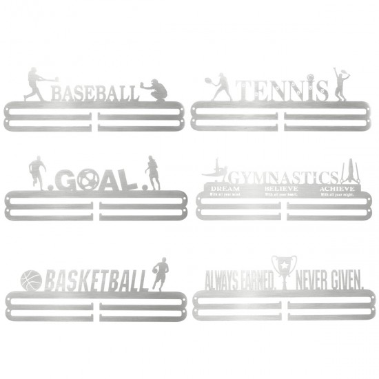 400x142x2mm Sporting Medal Hangers Gym Football Basketball Match Rack Wall Display Holder