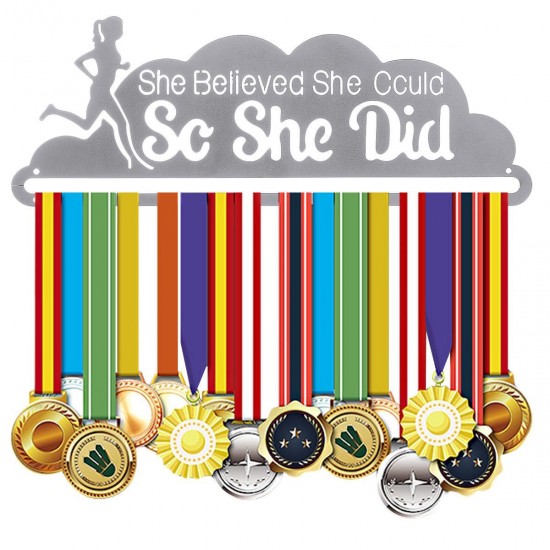 400x158mm Medals Holder Sport Metal Steel Running Medal Hanger Display Rack Decorations 400x158mm Medals Holder Sport Metal Steel Running Medal Hanger Display Rack Decorations