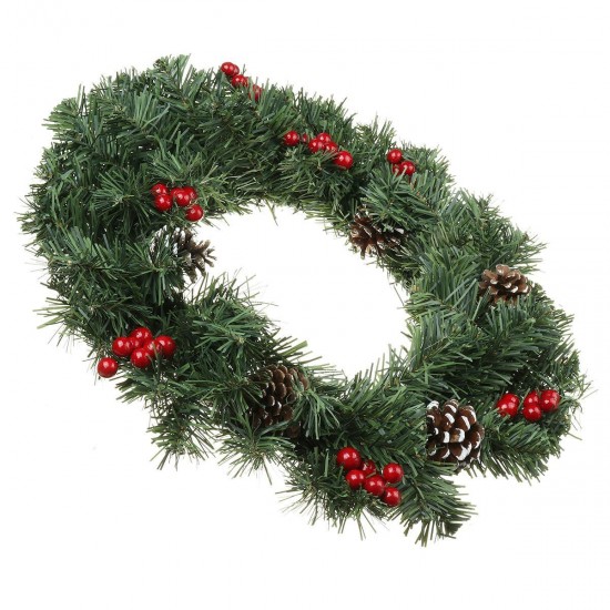 40/50/60cm Christmas Garland With Pine Cones XMAS Window Wreath Decorations 40/50/60cm Christmas Garland With Pine Cones XMAS Window Wreath Decorations