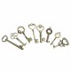 40Pcs Antique Bronze Key Retro Pendant Kit Necklace Bracelet Anklet Decorations