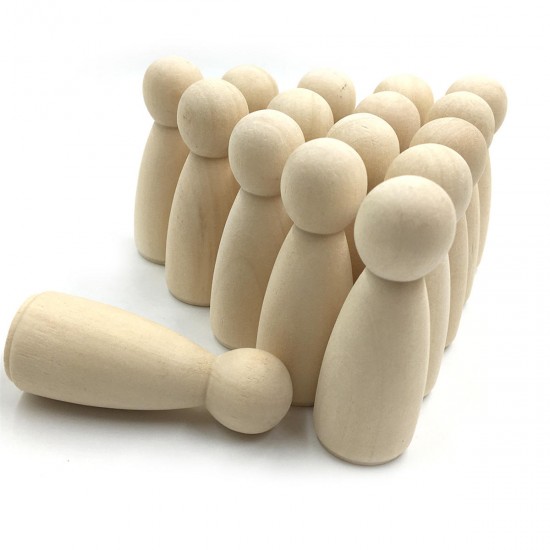 40Pcs Female Male Wooden People Peg Dolls Figures Wedding Cake Top Decor 40Pcs Female Male Wooden People Peg Dolls Figures Wedding Cake Top Decor