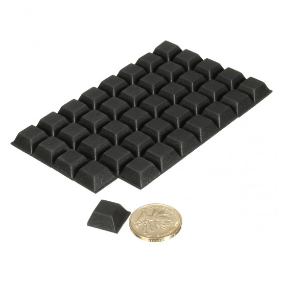 40Pcs Square Self Adhesive Stick on Rubber Feet Bumper Door Furniture Buffer Pad
